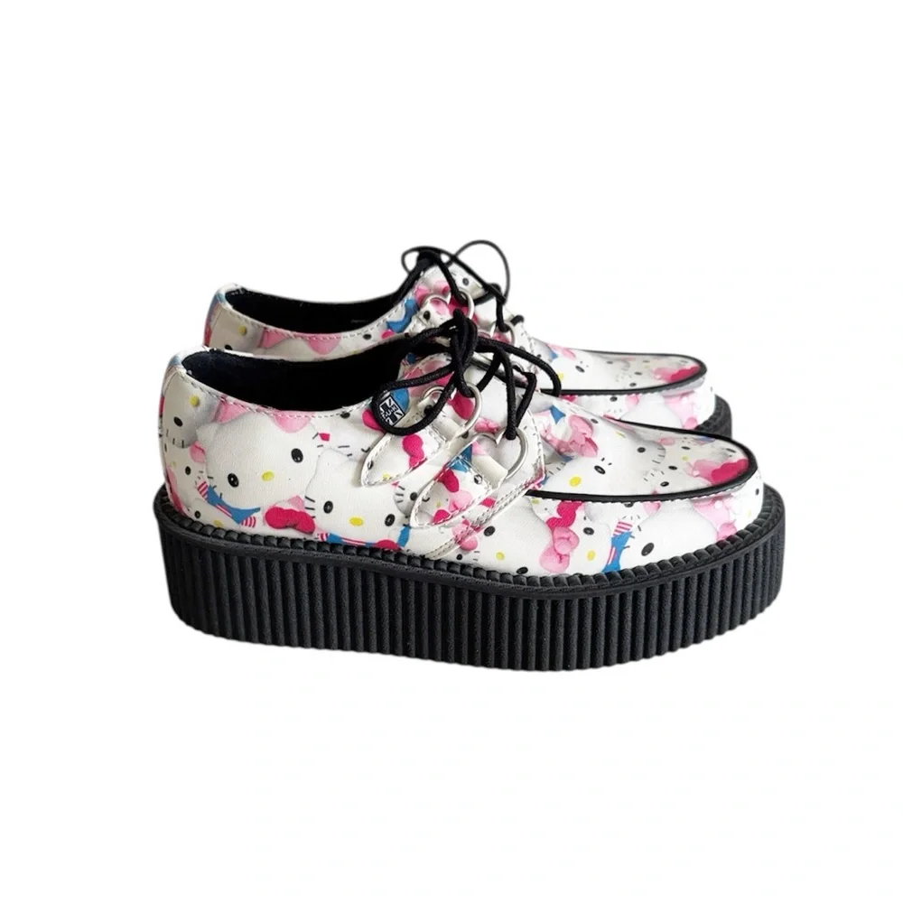 T.U.K Hello Kitty Sanrio Toys Mondo A8888 Creeper Platform Punk Shoes size 6